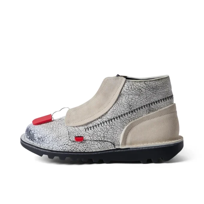 ACW* Kick Hi Lederstiefel für Erwachsene, Unisex, Weiß
