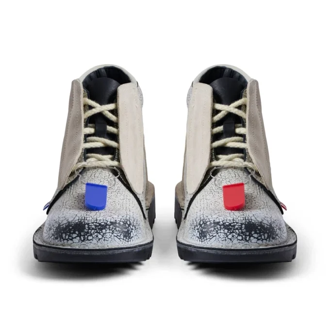 ACW* Kick Hi Lederstiefel für Erwachsene, Unisex, Weiß