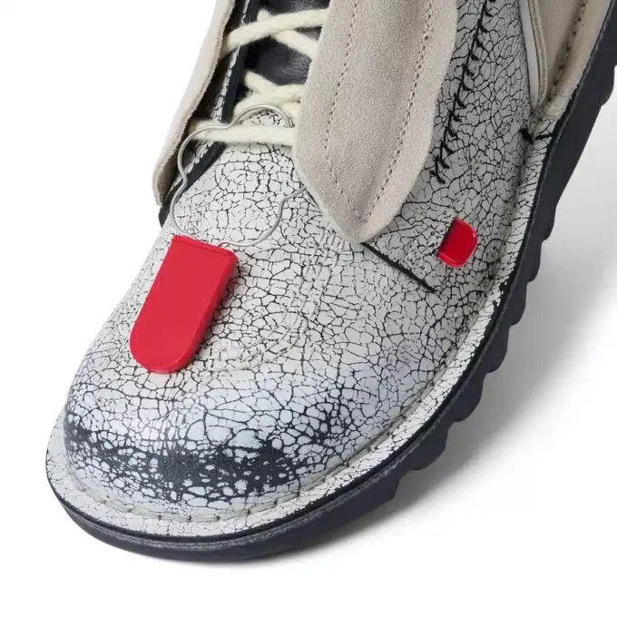 ACW* Kick Hi Lederstiefel für Erwachsene, Unisex, Weiß