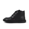 Adlar Hi Scallop Lederstiefel für Mädchen, schwarz