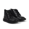 Adlar Hi Scallop Lederstiefel für Mädchen, schwarz