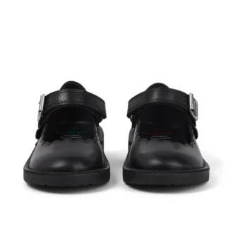 Adlar MJ Scallop Leder Schwarz für Mädchen
