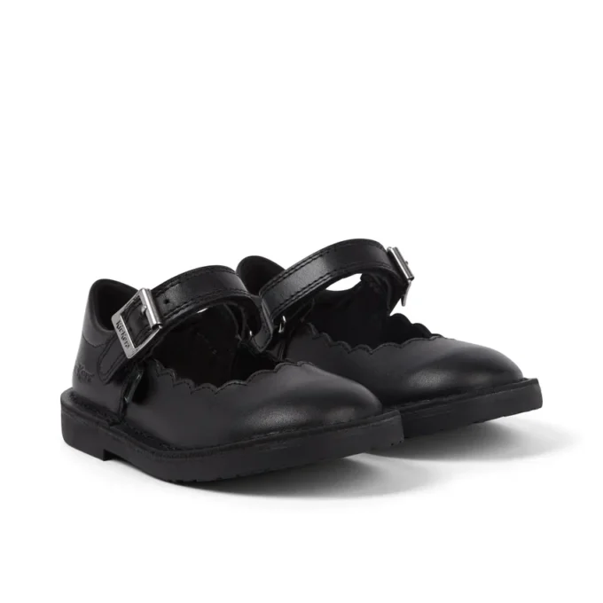 Adlar MJ Scallop Leder Schwarz für Mädchen Adlar MJ Scallop Leder Schwarz für Mädchen