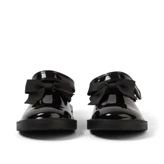 Adlar T-Bar Bow Lackleder Schwarz für Kleinkinder