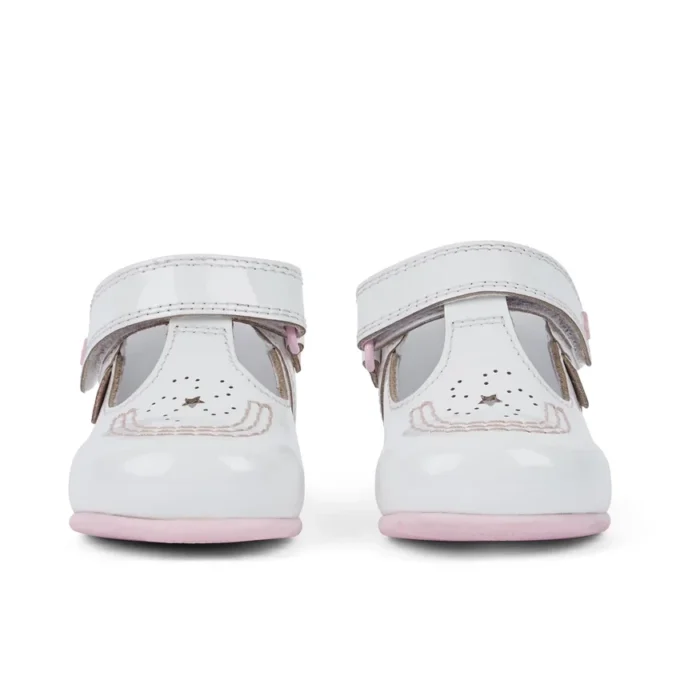 Babies Kick T Galactic Lackleder Weiß/Rosa Babies Kick T Galactic Lackleder Weiß/Rosa