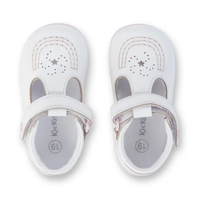 Babies Kick T Galactic Lackleder Weiß/Rosa Babies Kick T Galactic Lackleder Weiß/Rosa