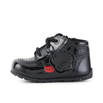 Baby Kick Hi B Zip Lackleder Schwarz