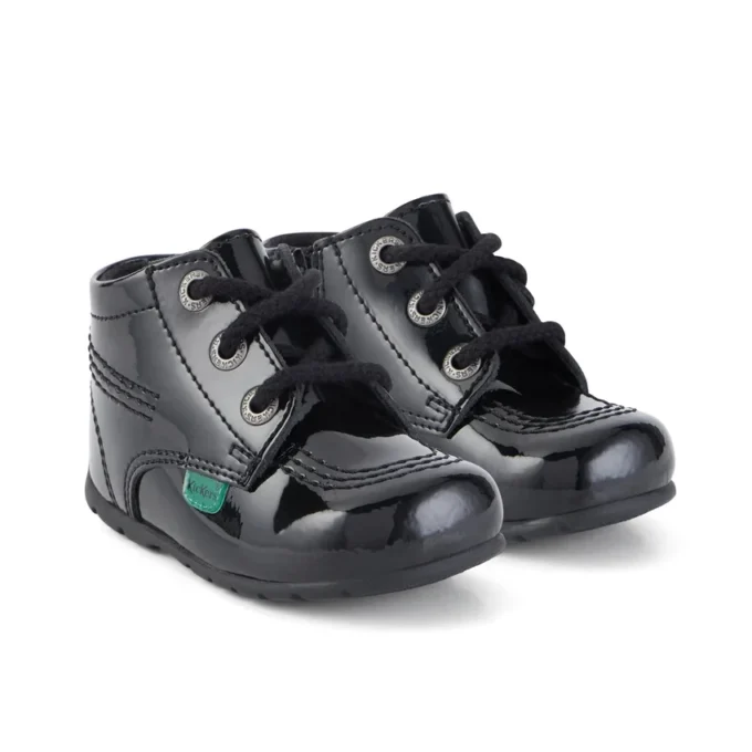 Baby Kick Hi B Zip Lackleder Schwarz Baby Kick Hi B Zip Lackleder Schwarz