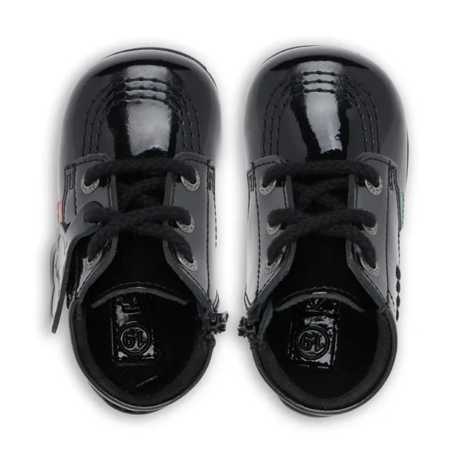 Baby Kick Hi B Zip Lackleder Schwarz Baby Kick Hi B Zip Lackleder Schwarz