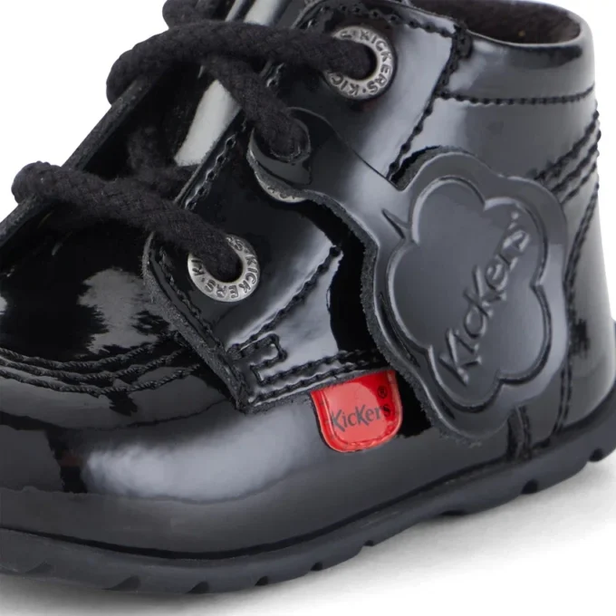 Baby Kick Hi B Zip Lackleder Schwarz Baby Kick Hi B Zip Lackleder Schwarz