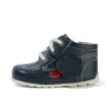 Baby Kick Hi Leder Navy