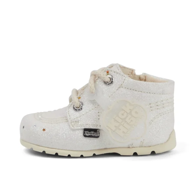 Baby Unisex Kick Hi Glitter Stiefel Weiß Baby Unisex Kick Hi Glitter Stiefel Weiß
