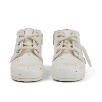 Baby Unisex Kick Hi Glitter Stiefel Weiß