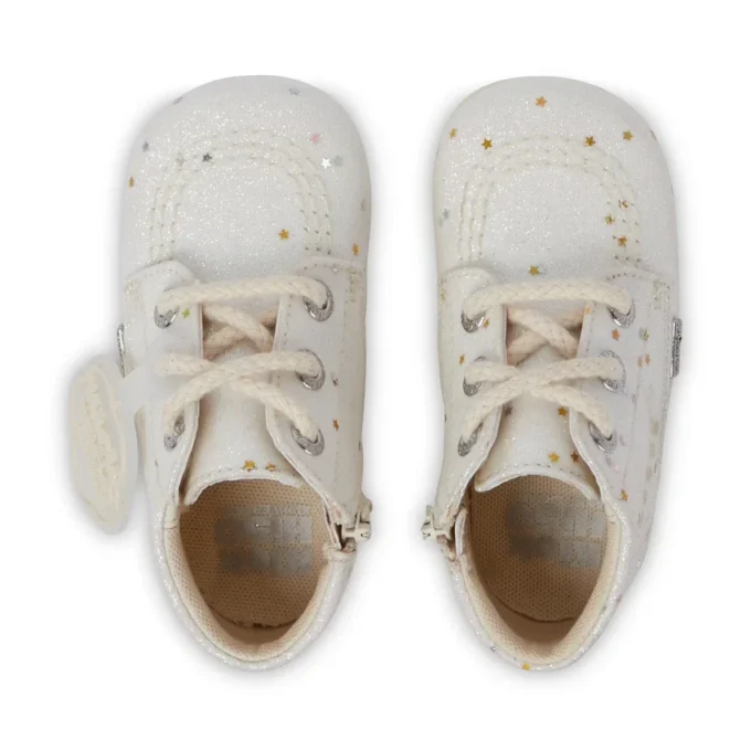 Baby Unisex Kick Hi Glitter Stiefel Weiß Baby Unisex Kick Hi Glitter Stiefel Weiß