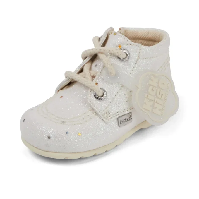 Baby Unisex Kick Hi Glitter Stiefel Weiß Baby Unisex Kick Hi Glitter Stiefel Weiß