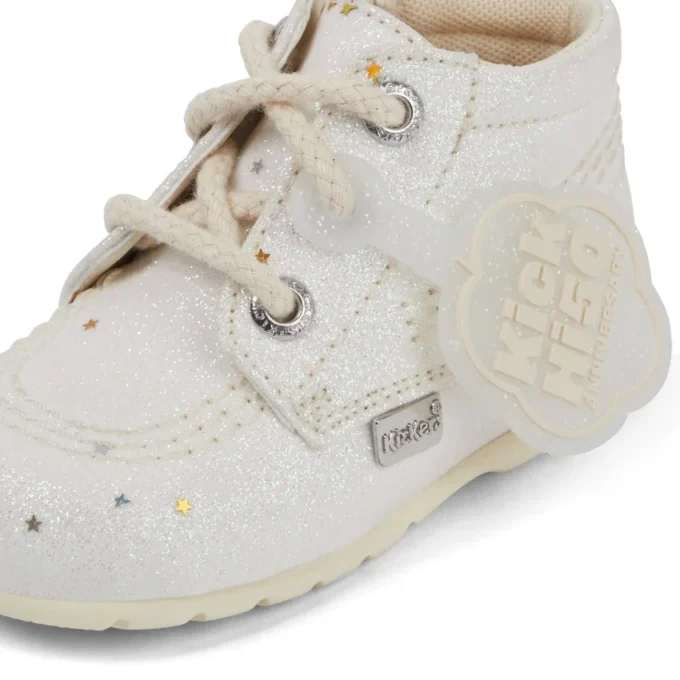 Baby Unisex Kick Hi Glitter Stiefel Weiß Baby Unisex Kick Hi Glitter Stiefel Weiß