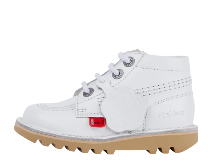 Baby Unisex Kick Hi Zip Leder Weiß Baby Unisex Kick Hi Zip Leder Weiß