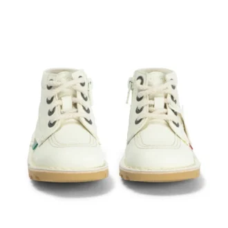 Baby Unisex Kick Hi Zip Lederalternative Weiß