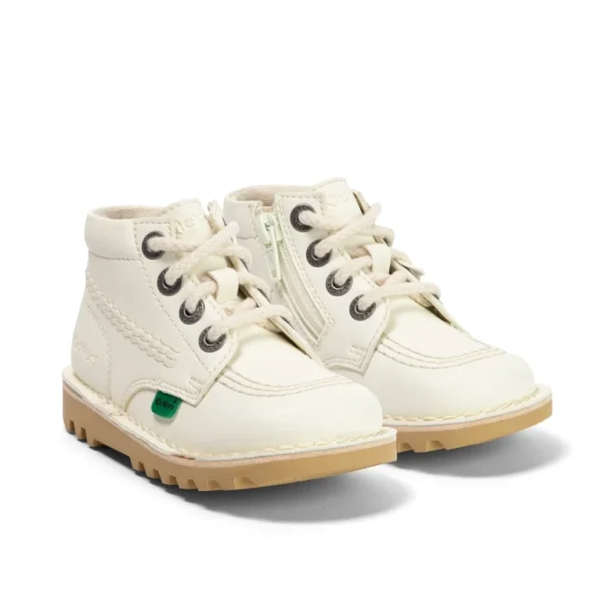 Baby Unisex Kick Hi Zip Lederalternative Weiß Baby Unisex Kick Hi Zip Lederalternative Weiß