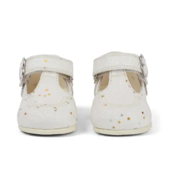 Baby Unisex Kick T Glitzer-Schuhe Weiß
