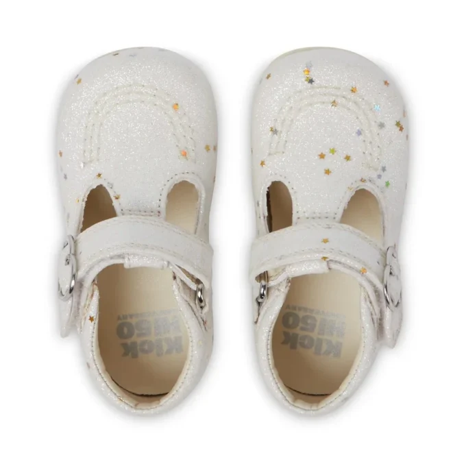 Baby Unisex Kick T Glitzer-Schuhe Weiß Baby Unisex Kick T Glitzer-Schuhe Weiß