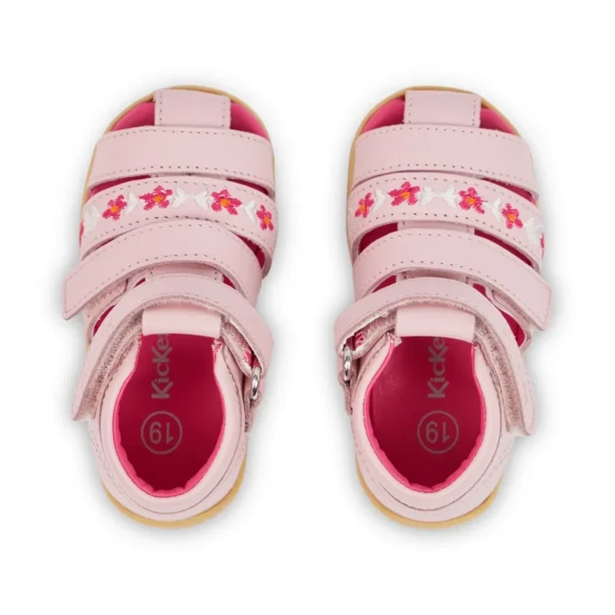 Baby Wriggle Flower Sandalen Leder Rosa Baby Wriggle Flower Sandalen Leder Rosa