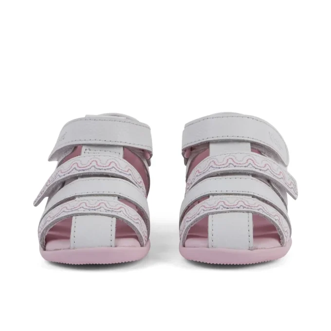 Baby Wriggle Wave Sandalen Leder Weiß Baby Wriggle Wave Sandalen Leder Weiß