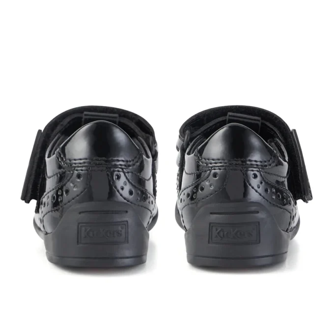 Bridie Brogue T-Vel Lackleder für Mädchen, schwarz Bridie Brogue T-Vel Lackleder für Mädchen, schwarz