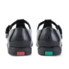 Damen Fragma T-Buckle Lackleder Schwarz Damen Fragma T-Buckle Lackleder Schwarz