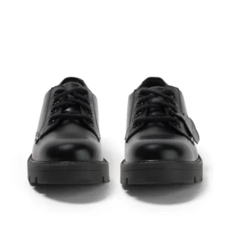 Damen Kori Schnürschuh Hochglanzleder Schwarz