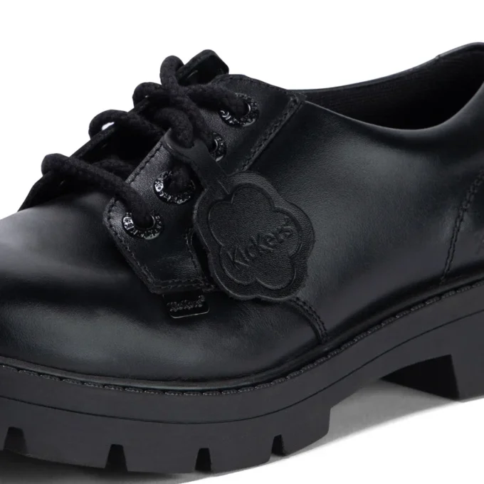 Damen Kori Schnürschuh Hochglanzleder Schwarz Damen Kori Schnürschuh Hochglanzleder Schwarz