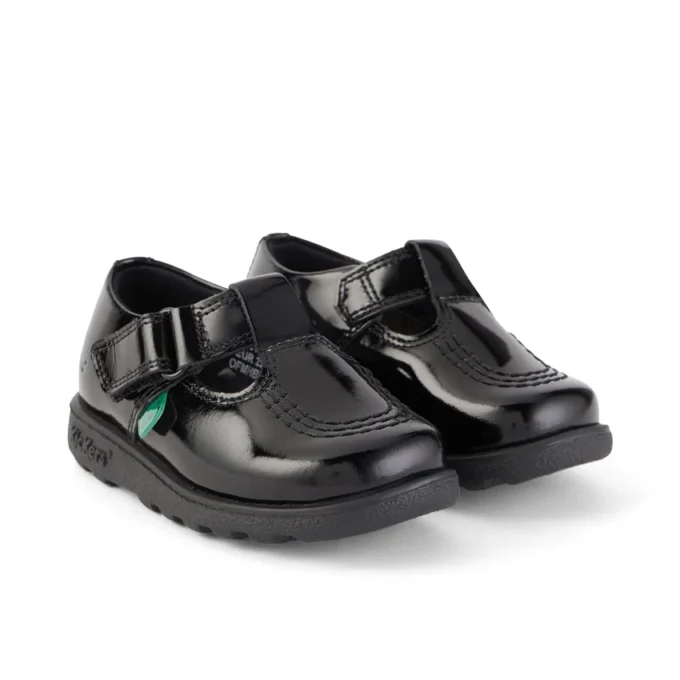Fragma T-Bar für Kleinkinder, Mädchen, Lackleder, schwarz Fragma T-Bar für Kleinkinder, Mädchen, Lackleder, schwarz