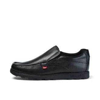 Herren Fragma Slip Leder Schwarz