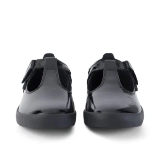 Jugend-Damen Kariko T-Bar Lackleder Schwarz