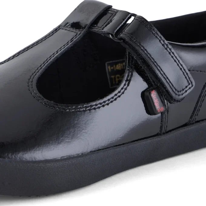 Jugend-Damen Kariko T-Bar Lackleder Schwarz Jugend-Damen Kariko T-Bar Lackleder Schwarz