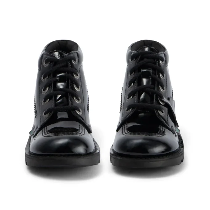 Jugend-Damen-Kick Hi-Leder-Alternative-Lackleder-Schwarz Jugend-Damen-Kick Hi-Leder-Alternative-Lackleder-Schwarz
