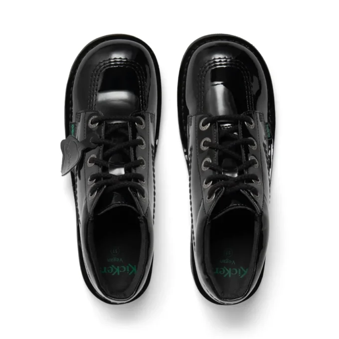 Jugend-Damen-Kick Hi-Leder-Alternative-Lackleder-Schwarz Jugend-Damen-Kick Hi-Leder-Alternative-Lackleder-Schwarz