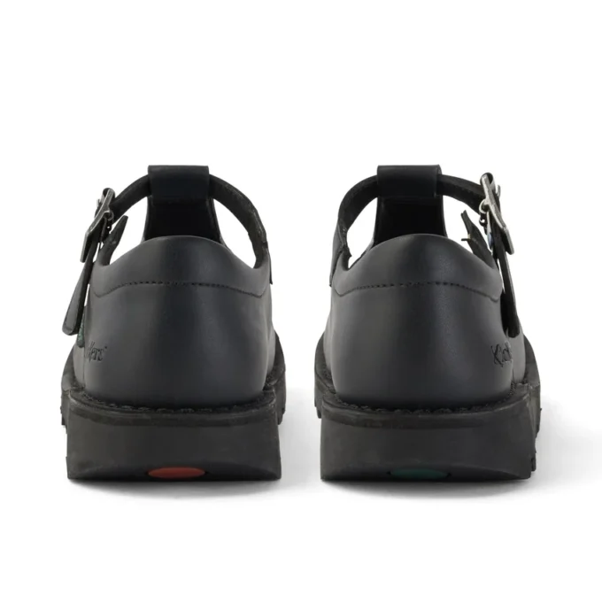 Jugend-Damen Kick T-Bar Lederimitat Schwarz Jugend-Damen Kick T-Bar Lederimitat Schwarz