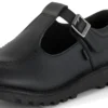 Jugend-Damen Kick T-Bar Lederimitat Schwarz Jugend-Damen Kick T-Bar Lederimitat Schwarz