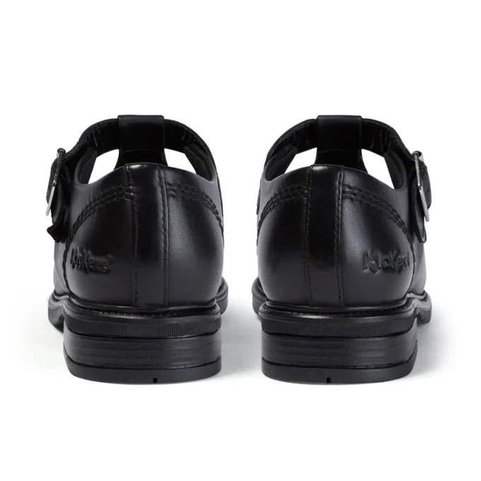 Jugend Damen Lach T-Bar Leder Schwarz Jugend Damen Lach T-Bar Leder Schwarz