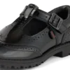 Jugend-Damen Lachly Brogue T-Bar Lackleder Schwarz Jugend-Damen Lachly Brogue T-Bar Lackleder Schwarz