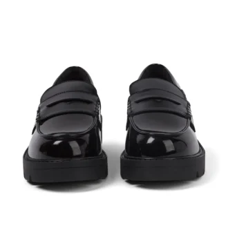 Jugend-Damen-Loafer Kori Lackleder Schwarz