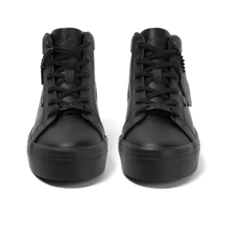 Jugend Damen Tovni Hi Stack Chain Leder Schwarz