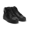 Jugend Damen Tovni Hi Stack Chain Leder Schwarz Jugend Damen Tovni Hi Stack Chain Leder Schwarz