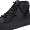 Jugend Damen Tovni Hi Stack Chain Leder Schwarz Jugend Damen Tovni Hi Stack Chain Leder Schwarz