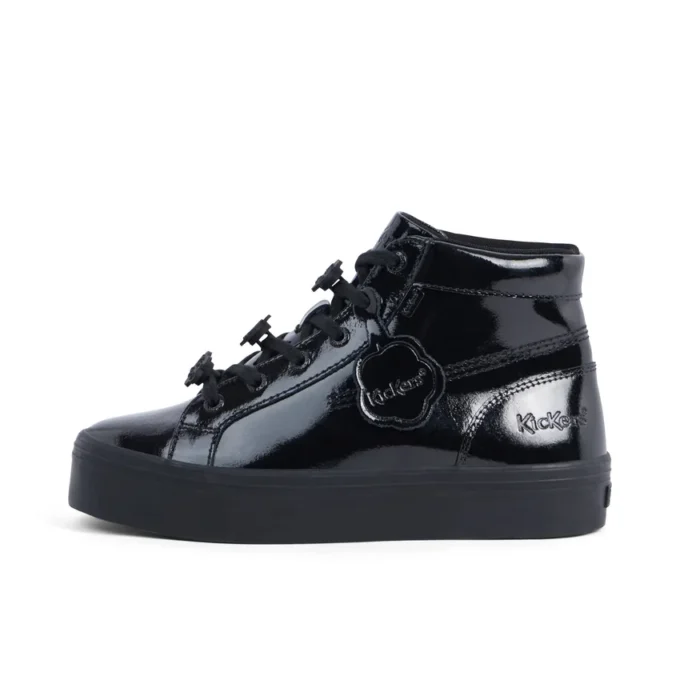 Jugend Damen Tovni Stack Hi Flower Lackleder Schwarz Jugend Damen Tovni Stack Hi Flower Lackleder Schwarz