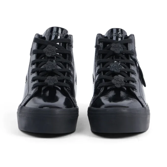 Jugend Damen Tovni Stack Hi Flower Lackleder Schwarz Jugend Damen Tovni Stack Hi Flower Lackleder Schwarz