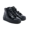 Jugend Damen Tovni Stack Hi Flower Lackleder Schwarz Jugend Damen Tovni Stack Hi Flower Lackleder Schwarz