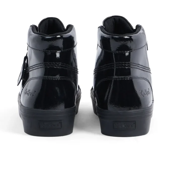 Jugend Damen Tovni Stack Hi Flower Lackleder Schwarz Jugend Damen Tovni Stack Hi Flower Lackleder Schwarz