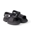 Jugend-Damenschuhe Kenzi Ledersandalen Schwarz Jugend-Damenschuhe Kenzi Ledersandalen Schwarz